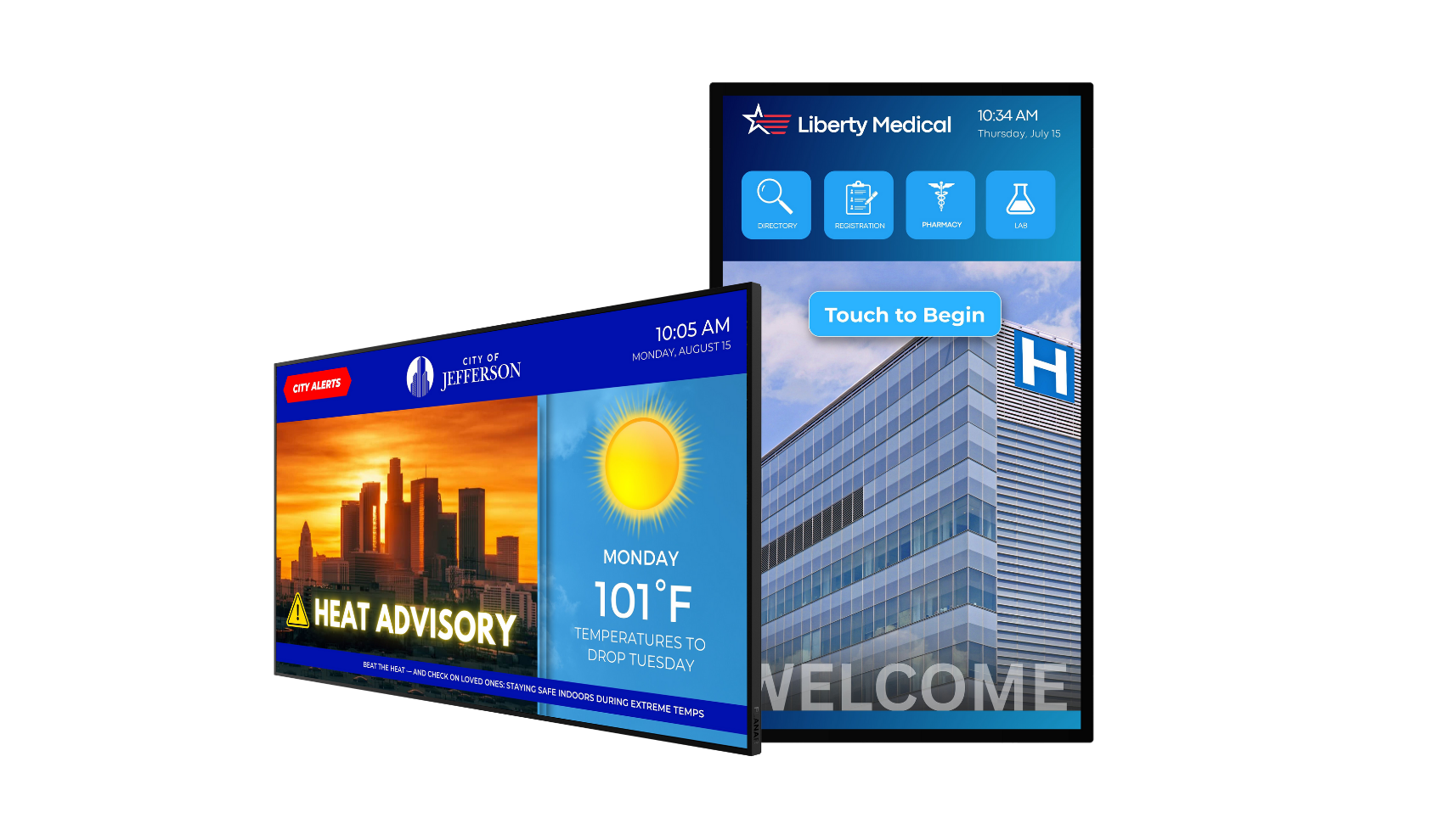 Planar UltraRes P series large-format 4K displays